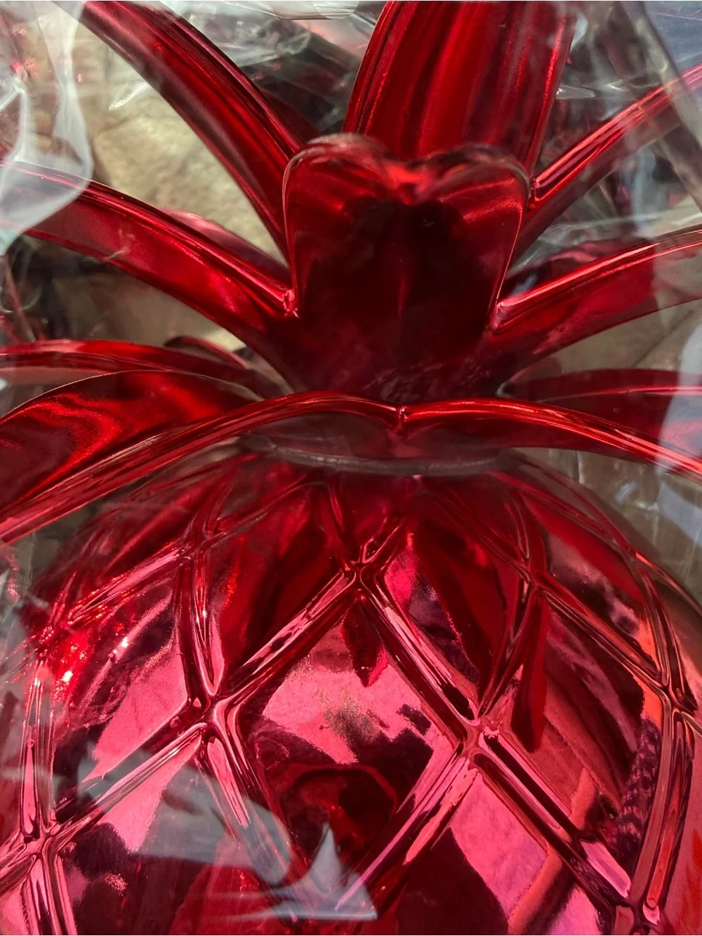 Dunkin’ Donuts Pineapple Tumbler with Shiny Pink Lid